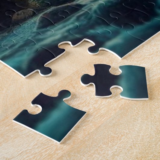 Grizzles Crossing, Grizzly Bär, Berglandschaft Puzzle (Seite)