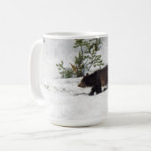 Grizzles im Schnee Kaffeetasse (Vorderseite Links)