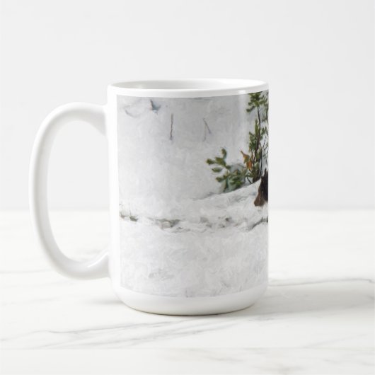 Grizzles im Schnee Kaffeetasse (Links)