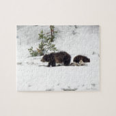 Grizzles im Schnee Puzzle (Horizontal)