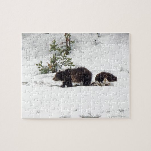 Grizzles im Schnee Puzzle (Horizontal)