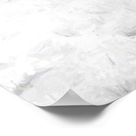 Grizzles in der Schneeplakatdruckerei Poster (Ecke)