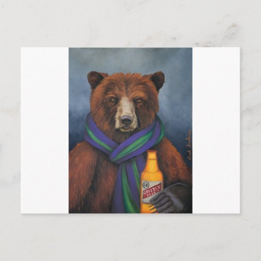 Grizzley Bär Postkarte (Vorderseite)