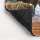 GRIZZLEY BÄREN MOUSEPAD (Ecke)