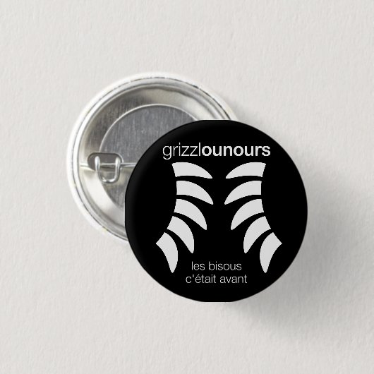 Grizzlounours Collection. Button (Vorne & Hinten)