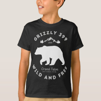 Grizzly 399 Wild & Free Grand Teton Nationalpark T-Shirt