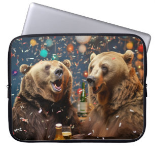 Grizzly Bär Animal Fun Party Celebration Happy Laptopschutzhülle