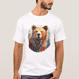 Grizzly Bär Animal World Wildlife Beauty Painting T-Shirt