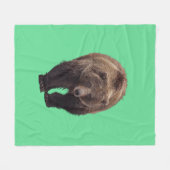 GRIZZLY BÄR DEcke (Vorderseite (Horizontal))