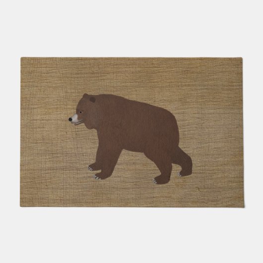 Grizzly-Bär-Fußmatte Fußmatte (Vorderseite)