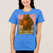 Grizzly Bär liebt das grafische T-Shirt von Frauen Tri-Blend Shirt (Vorderseite)