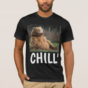 GRIZZLY BÄR LUSTIGES 'CHILL' T-SHIRT