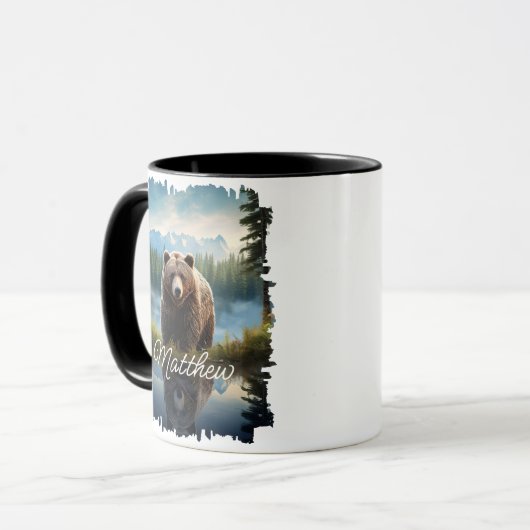 Grizzly Bar Wilderness Tasse (Vorderseite Links)