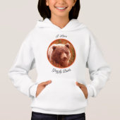 Grizzly Bären Cub in Fireweed Painting Wildlife Ar Hoodie (Vorderseite)