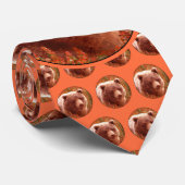 Grizzly Bären Cub in Fireweed Painting Wildlife Ar Krawatte (Gerollt)