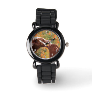 Grizzly Bären Mama und Cub Painting Art Armbanduhr