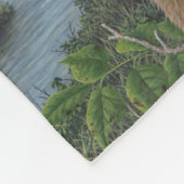 Grizzly-Bärn-Fleece-Decke Fleecedecke (Ecke)