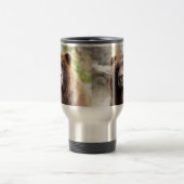 Grizzly-Bärn-Porträt-nahes hohes Reisebecher (Mittel)