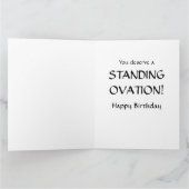 Grizzly-Bärn-stehender Applaus GROSS Karte (Innenseite)