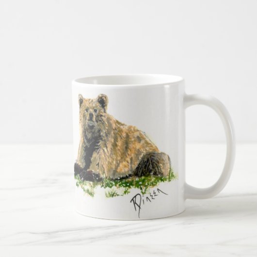 Grizzly-Bärn-Tasse Kaffeetasse (Rechts)