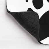 Grizzly-Bärn-Tatzen-Schwarz-Silhouette Mousepad (Ecke)