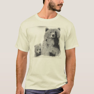 Grizzly-Bärnmamma und Jungs-T - Shirt