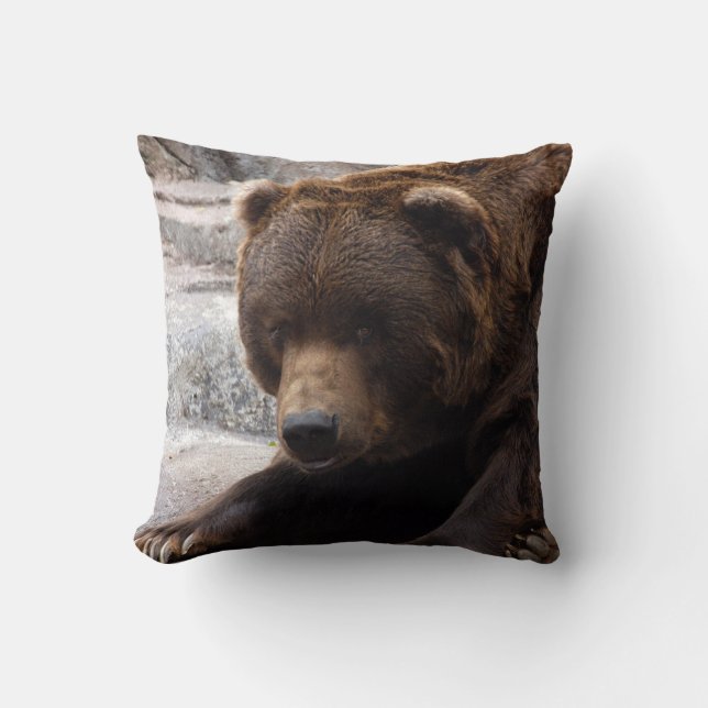 grizzly-bear-016 kissen (Vorderseite)