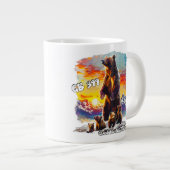 Grizzly Bear 399 4 Cubs Grand Teton Nationalpark Jumbo-Tasse (Vorderseite Rechts)