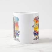Grizzly Bear 399 4 Cubs Grand Teton Nationalpark Jumbo-Tasse (Vorderseite)