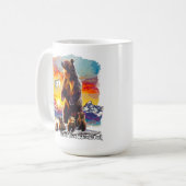 Grizzly Bear 399 4 Cubs Grand Teton Nationalpark Kaffeetasse (Vorderseite Links)