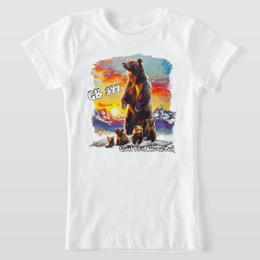 Grizzly Bear 399 4 Cubs Grand Teton Nationalpark T-Shirt (Ablage )