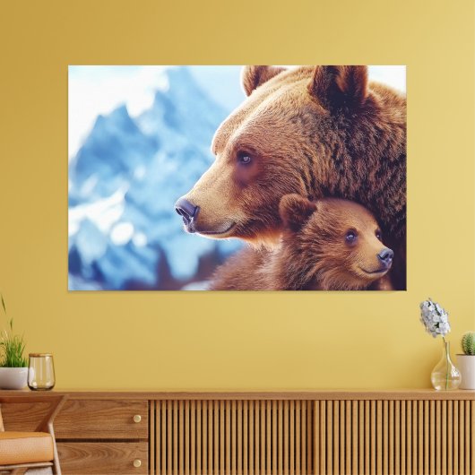 Grizzly Bear 399, GB 399 Leinwanddruck (Insitu (Wohnzimmer))