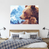 Grizzly Bear 399, GB 399 Leinwanddruck (Insitu (Schlafzimmer))