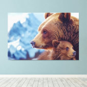Grizzly Bear 399, GB 399 Leinwanddruck (Insitu (Holzboden))