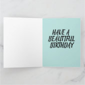 GRIZZLY BEAR ALASKA BIRTHDAY GROSSE GREETKARTEN KARTE (Innenseite)