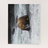 Grizzly Bear Alaska Lachs Angeln Puzzle (Vertikal)