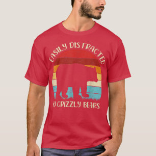 Grizzly Bear Animal Lover leicht von Gri abgelenkt T-Shirt