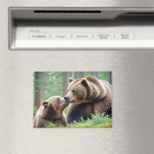 Grizzly Bear Animal Nature Wildlife Zuneigung Lieb Magnet (In Situ (Geschirrspüler))