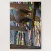 Grizzly Bear bedroht Wildlife Lover Puzzle (Vertikal)