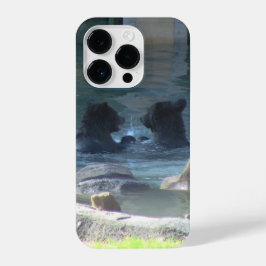 Grizzly Bear Couple iPhone Case 14 Pro Hülle