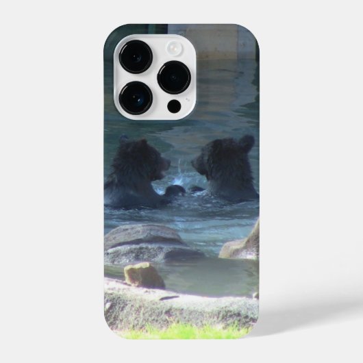 Grizzly Bear Couple iPhone Case Hülle (Rückseite)