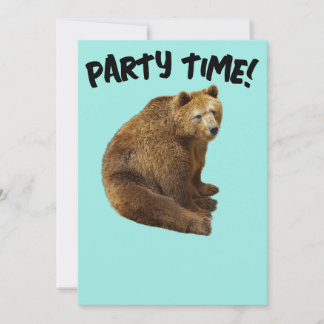 GRIZZLY BEAR CUSTOM Party Einladungen