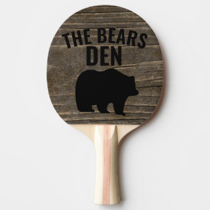GRIZZLY BEAR DEN PONG PADDLES TISCHTENNIS SCHLÄGER