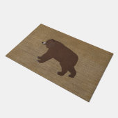 Grizzly Bear Doormat Fußmatte (Schrägansicht)