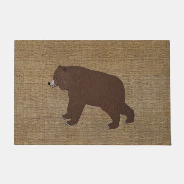 Grizzly Bear Doormat Fußmatte (Vorderseite)