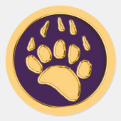 GRIZZLY BEAR DRINT RUNDER AUFKLEBER (Vorderseite)