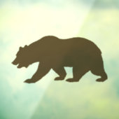 GRIZZLY BEAR FENSTER CLING FENSTERAUFKLEBER (Blatt 3)