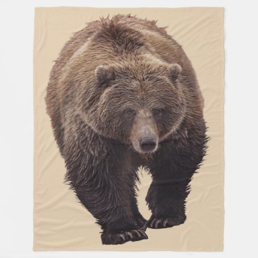 GRIZZLY BEAR FLEECE BLANKET GROSS (Vorderseite)