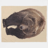 GRIZZLY BEAR FLEECE BLANKET GROSS (Vorderseite (Horizontal))