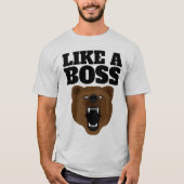 GRIZZLY BEAR FUNNY BOSS MENS T - SHIRT (Vorderseite)